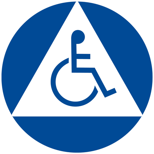 ADA Accessibility Sign – 12" x 12" PVC Wheelchair Symbol