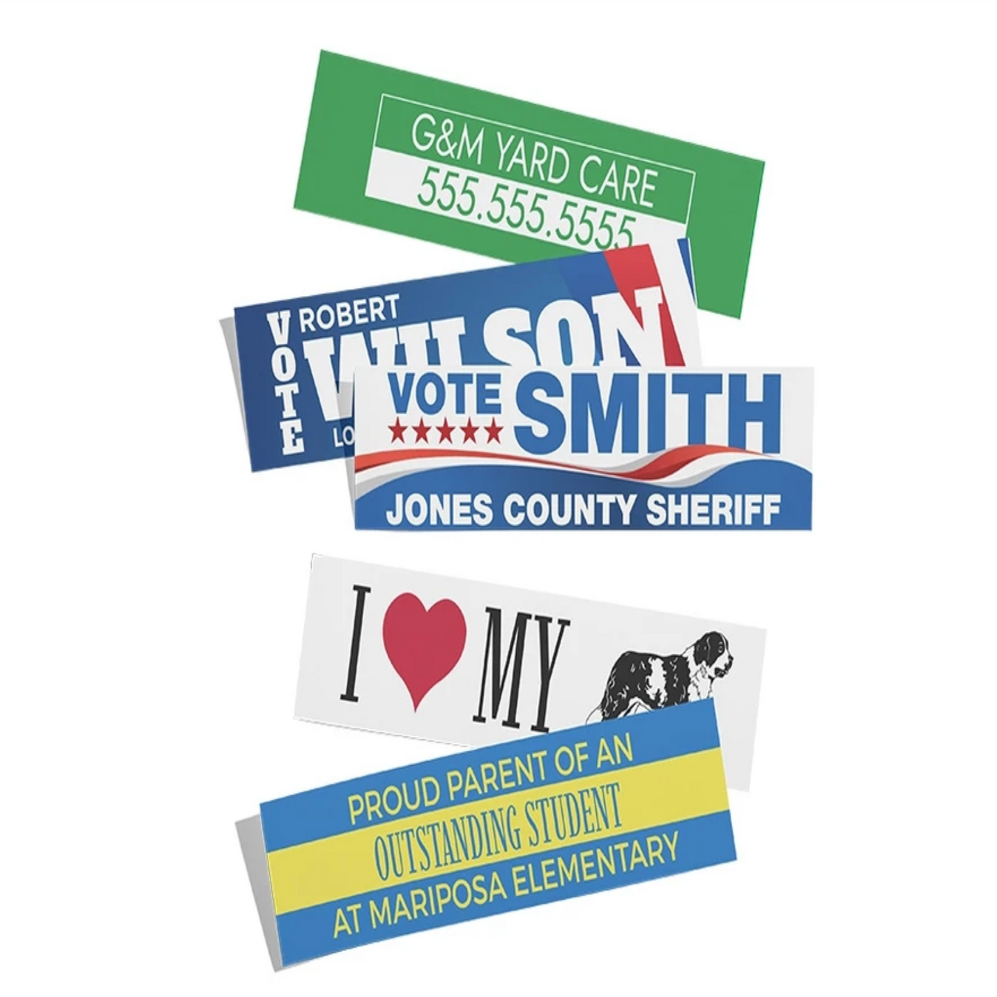 Adhesive Vinyl Bumper Sticker