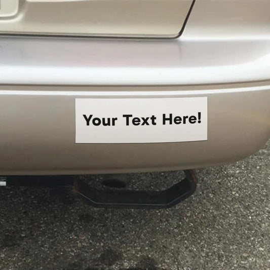 Glossy Vinyl Bumper Stickers – 4 mil Permanent Adhesive
