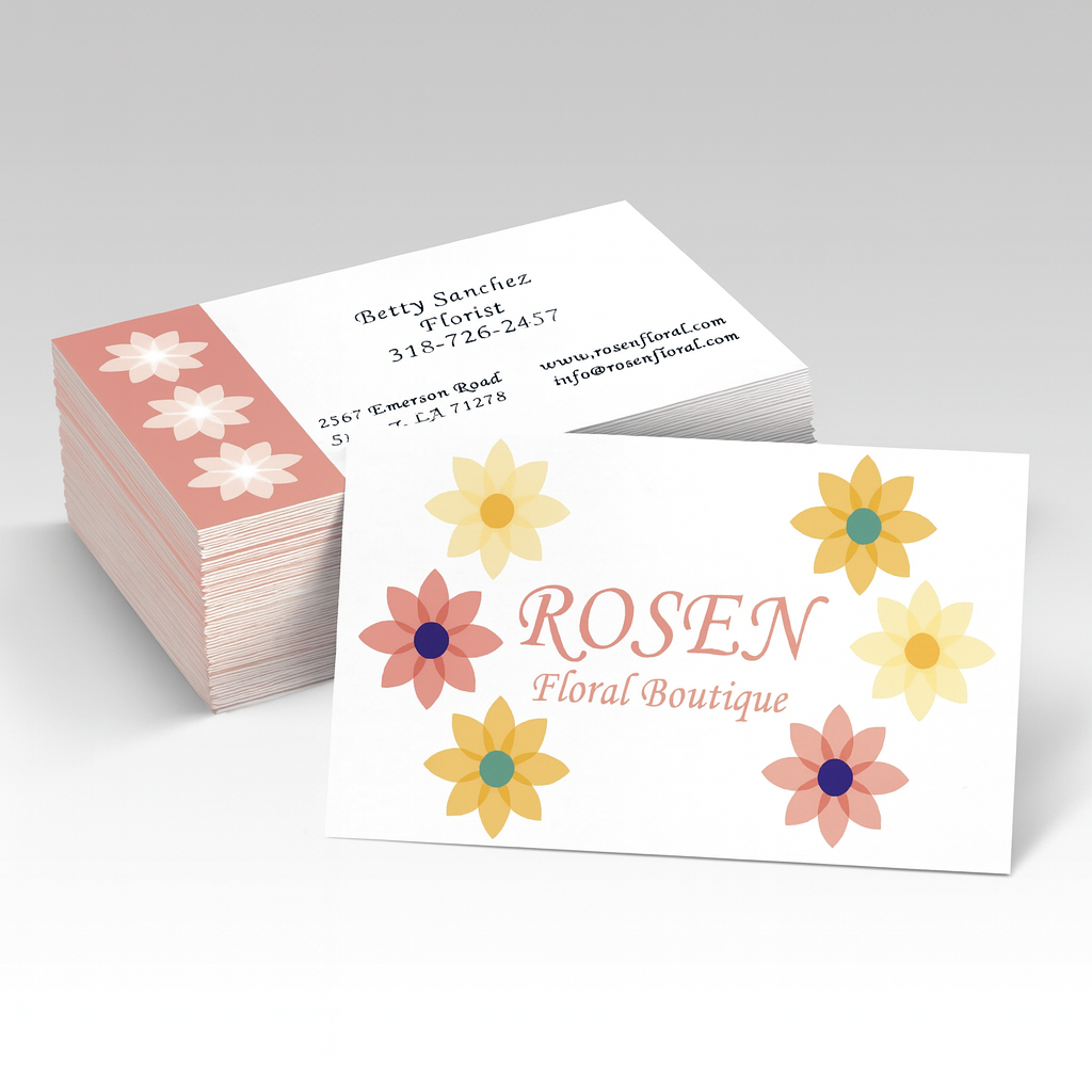 Custom Business Cards – Gloss UV Finish (Fast Production & Shipping Included)
